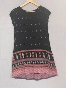 O'Neill Women's Black Pattern Dress Summer Beach Size 6 - Picture 1 of 5