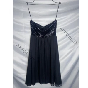 Clockhouse Women Dress - Black Sequin - Cowl Neck Chiffon Skirt EU 38 / US 6 - Picture 1 of 2