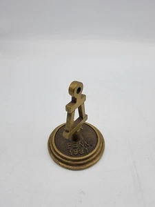 VTG BRONZE PENN STATE BETA PAPERWEIGHT ALPHA KAPPA DELTA - Picture 1 of 3