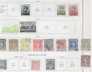 14 Serbia Stamps w/Postage Due from Quality Old Antique Album 1895-1918 - Picture 1 of 1