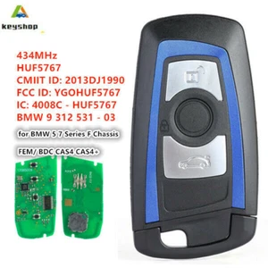 for BMW 5 7 Series F Chassis FEM/ BDC 434MHz Smart Car Remote Key Fob YGOHUF5767 - Imagen 1 de 2