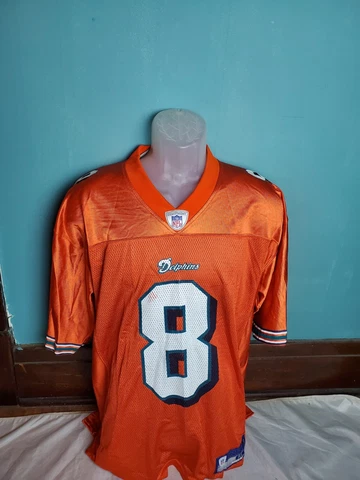 Reebok Miami Dolphins #8 Daunte Culpepper Orange NFL Jersey Men's Size Medium M Cover