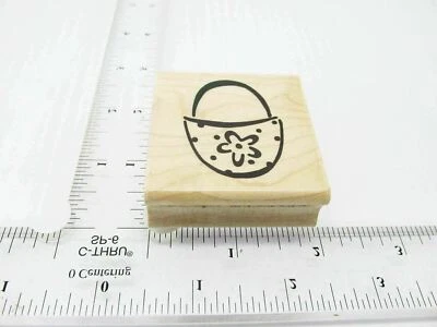 Tote Bag Big Purse Rubber Stamp - Stamp Set B162 - Image 1 of 4