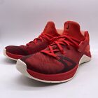 Nike Metcon Flyknit 3 Men Size 10.5 Red Training Athletic Shoes Low Top Lace Up