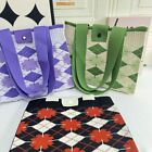 High-capacity Hand-woven Bag Knit Tote Bag Wool Knitting Shoulder Bags  Women