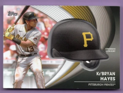 2022 TOPPS SERIES TWO COMMERMORATIVE BATTING HELMET KE'BRYAN HAYES PIRATES - Image 1 of 3