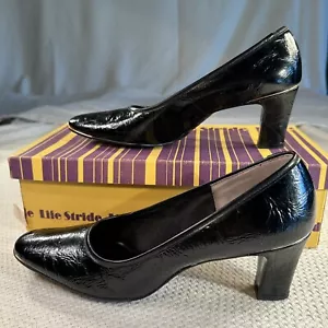 SCARPE DÉCOLLETÉ DONNA VINTAGE LIFE STRIDE TAGLIA 8,5 NERE CON TACCO - Foto 1 di 11