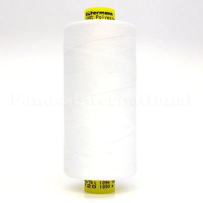 GUTERMANN Mara 120 100% POLYESTER THREAD 1094 yard/spool Reg. Sewing Color 800 - Image 1 of 3