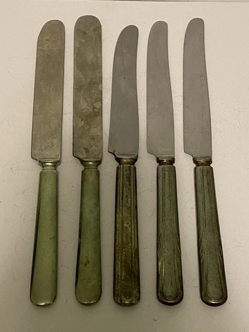 Antique Silver Knife Prussian Silver & More Flatware Lot Cover