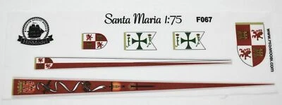 Heller Santa Maria 1:75 - set of flags for model - Bild 1 von 4