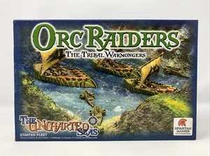The Uncharted Seas Orc Raiders Starter Fleet SEALED BATTLESHIP CRUISERS FRIGATES - Picture 1 of 8