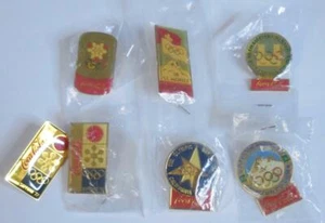 Coca-Cola Olympic Coke Anstecknadel Konvolut 6 verschiedene Spielejahre, Neu (+extra) - Bild 1 von 9