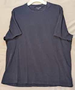 Michael Kors Shirt Men Extra Large Black Crew Neck Short Sleeve Logo Stretch - Picture 1 of 6