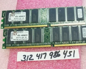 2gb kit 2x 1gb pc2100 ddr ddr1 266 non-ecc 184pin desktop pc ram low density - Picture 1 of 1