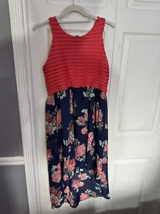 Girls Lilt Floral Blue Dress Size 16 - Picture 1 of 5