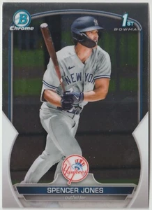 2023 Bowman Chrome Spencer Jones BCP-139 Yankees 1st Bowman card - Bild 1 von 2