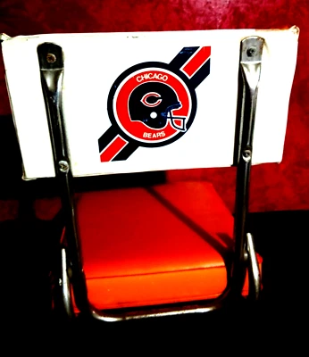 Silla de Colección Deportiva Fútbol Estadio Bleacher Chicago Bears Portátil con Palanca  Foto 1 de 4