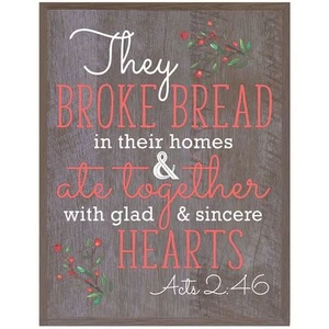 Wall Hanging Home Decor Decorative Plaque Inspirational 12x15 - Picture 1 of 18