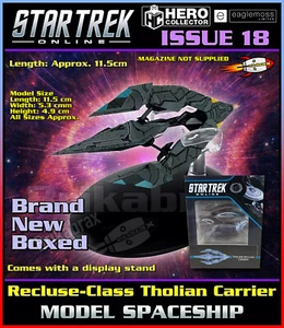 Eaglemoss Star Trek Online Starships Edición 18 Clase Reclusa Tholian Carrier Nuevo - Imagen 1 de 6
