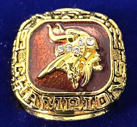 1973 Minnesota Vikings NFL World Championship Replica Ring Foreman Cover