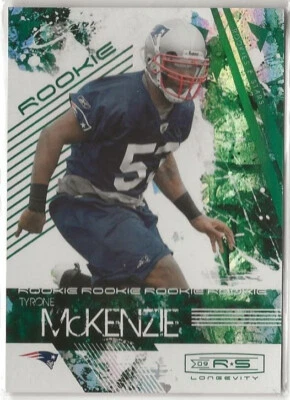 TYRONE MCKENZIE  2009 Donruss R&S Longevity Emerald Rookie Card 5/25 #198 (940a) - Image 1 of 3