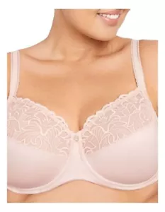 Berlei Classics Embroidered Non-contour Nude/Skin Tone Bra YXDT Size 12F RRP $60 - Picture 1 of 4