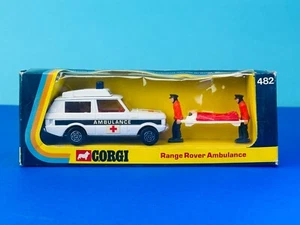 1:43 Corgi Toys #482 Range Rover Vigilant Ambulance RARE WHIZZWHEELS mib Original Box - Picture 1 of 18
