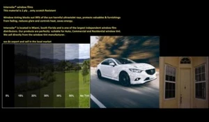 2%VLT 20" In x 100' Ft Feet Uncut Roll Window Tint Film Car Home Glass 2 ply - Picture 1 of 3