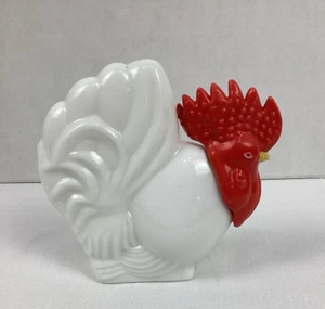 Avon verre à lait coq parfum lotion carafe bouteille de Cologne poulet - Photo 1/10