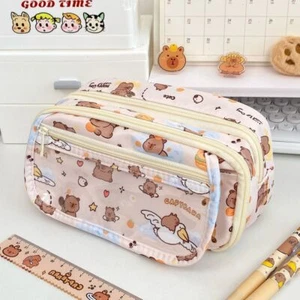 Capybara Pen Bag Large Capacity Stationery Bag Stationery Storing Bag Gift - Picture 1 of 7