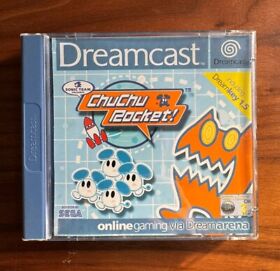 ChuChu Rocket (Sega Dreamcast, 2000) Boxed Complete with DreamArena 1.5 Disc