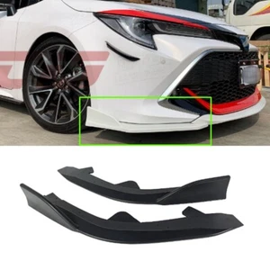 Unpainted For Toyota Auris Corolla 5DR D Type Front Side Bumper Lip Splitter - Picture 1 of 4