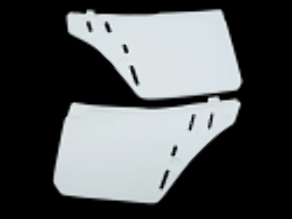 Cagiva WMX 125 250 1988 paneles laterales placas numeradas blanco Foto 1 de 1