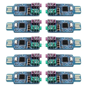 10PCS CM108 Lecteur USB Carte Son Libre Ordinateur Portable Carte Son Externe Module - Photo 1/10