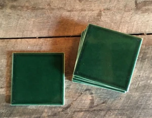1 Wall Tile 4-1/4" Hunter Green Gloss Ceramic by Regal made USA New Mint - Picture 1 of 4