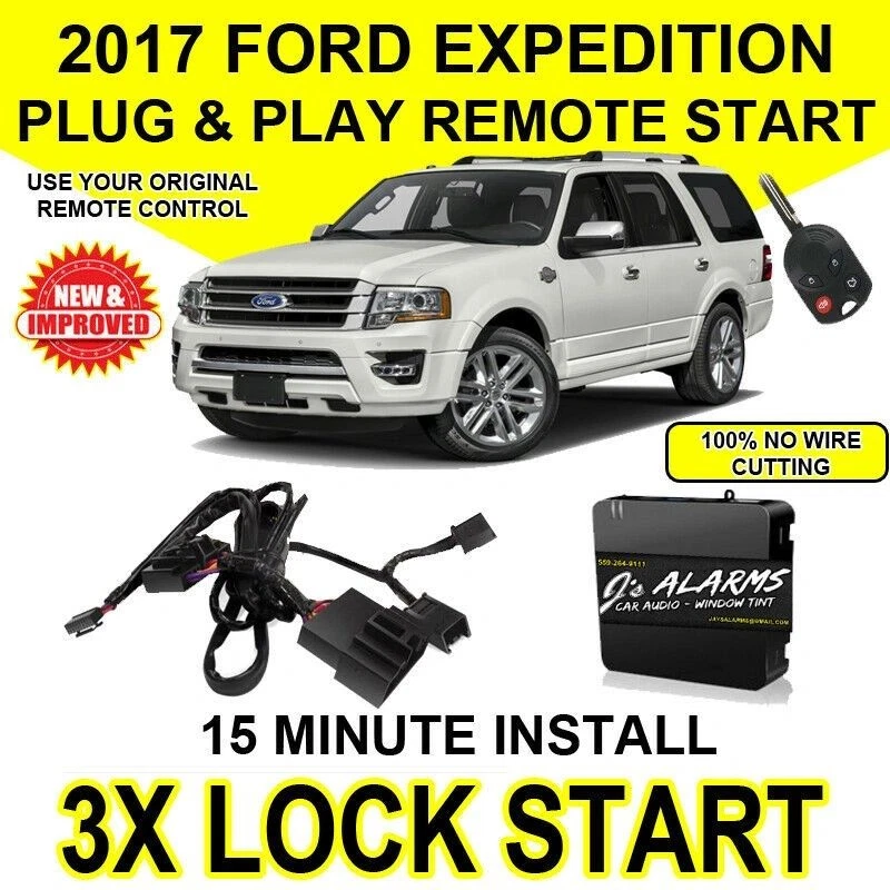 Alarmas Js arranque remoto Plug & Play hágalo usted mismo bloqueo 3X 2017 Ford Expedition FO1 Foto 1 de 2