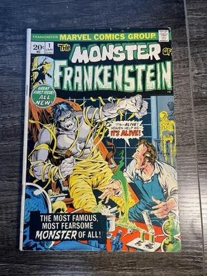 Frankenstein #1 (Marvel Comics, 1973) Monster Bronze Age Horror - Image 1 of 4
