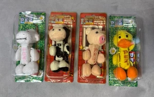 Lote de 4 dispensadores y llaveros de felpa vintage Pez Barnyard Babies 2004 2005 LEER - Imagen 1 de 13