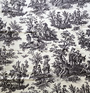 Waverly Country Life Toile Polsterstoff schwarz - Bild 1 von 3
