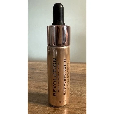 Makeup Revolution Liquid Highlighter Euphoric GOLD …0.61 Fl Oz New/Sealed - Image 1 of 3