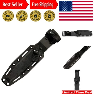 Durable Kydex Sheath with Locking Blades for Secure Right Hand Carry in Black - Image 1 of 4