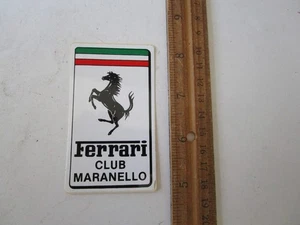 Ferrari Club Maranello OEM Sticker Badge Emblem 328 308 348 Testarossa Mondial - Picture 1 of 1