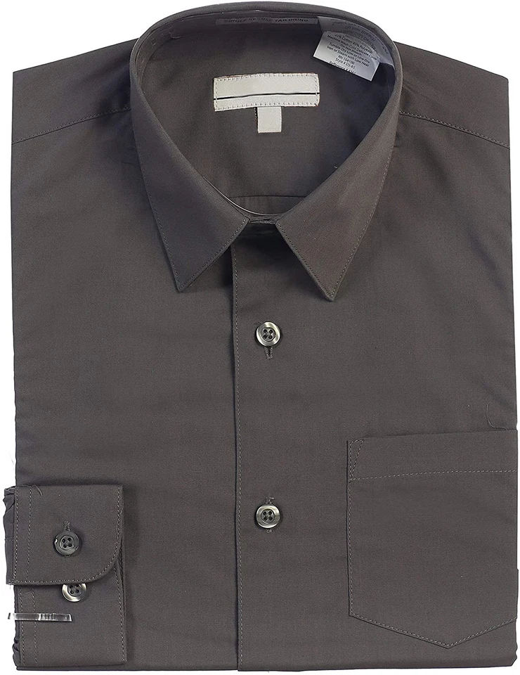 Boy's Classic Fit Long Sleeve Casual Button Down Toddler Kids Dress Shirt - Image 1 of 1