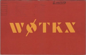 amateur ham radio QSL postcard W0TKX R.W. Schoening 1953 Minneapolis Minnesota - Bild 1 von 1