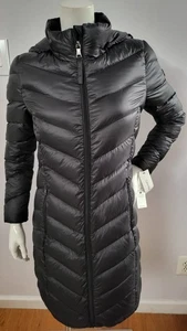NEU CALVIN KLEIN DAMEN LEICHTE STEPP GEFÜTTERTE SCHWARZE DAUNENJACKE GRÖSSE XS - Bild 1 von 4