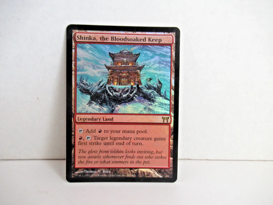 MTG English Shinka, the Bloodsoaked Keep NM Foil Champions of Kamigawa - Image 1 of 4