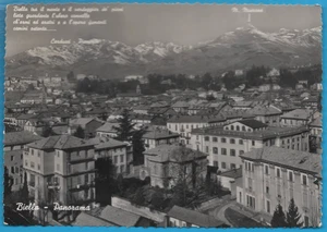 Biella Panorama Anno 1956 FG cartolina vintage postcard postkarte MA2290 - Picture 1 of 2