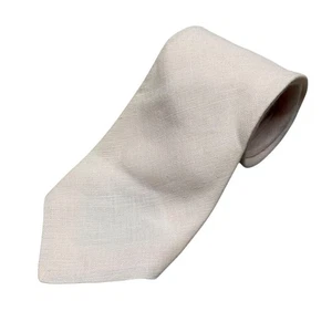 Corbata Mondi 100% Viscosa Hecha en Alemania Tela Texturizada Blanca 3" - Imagen 1 de 6