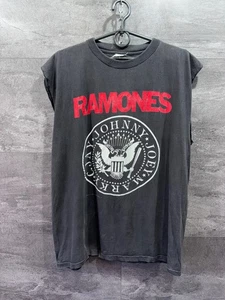Vintage Ramones Band T-Shirt 1990 "Hey Ho Let's Go" Punk Rock ärmellos Gr. XL - Bild 1 von 21