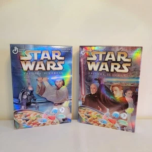 Star Wars Episode II General Mills Cereal Sealed NIB Collector's Edition 1 and 2 - Picture 1 of 2